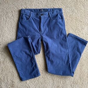 Vineyard Vines Boys Corduroy Pants Size 16 Blue Straight Casual Preppy